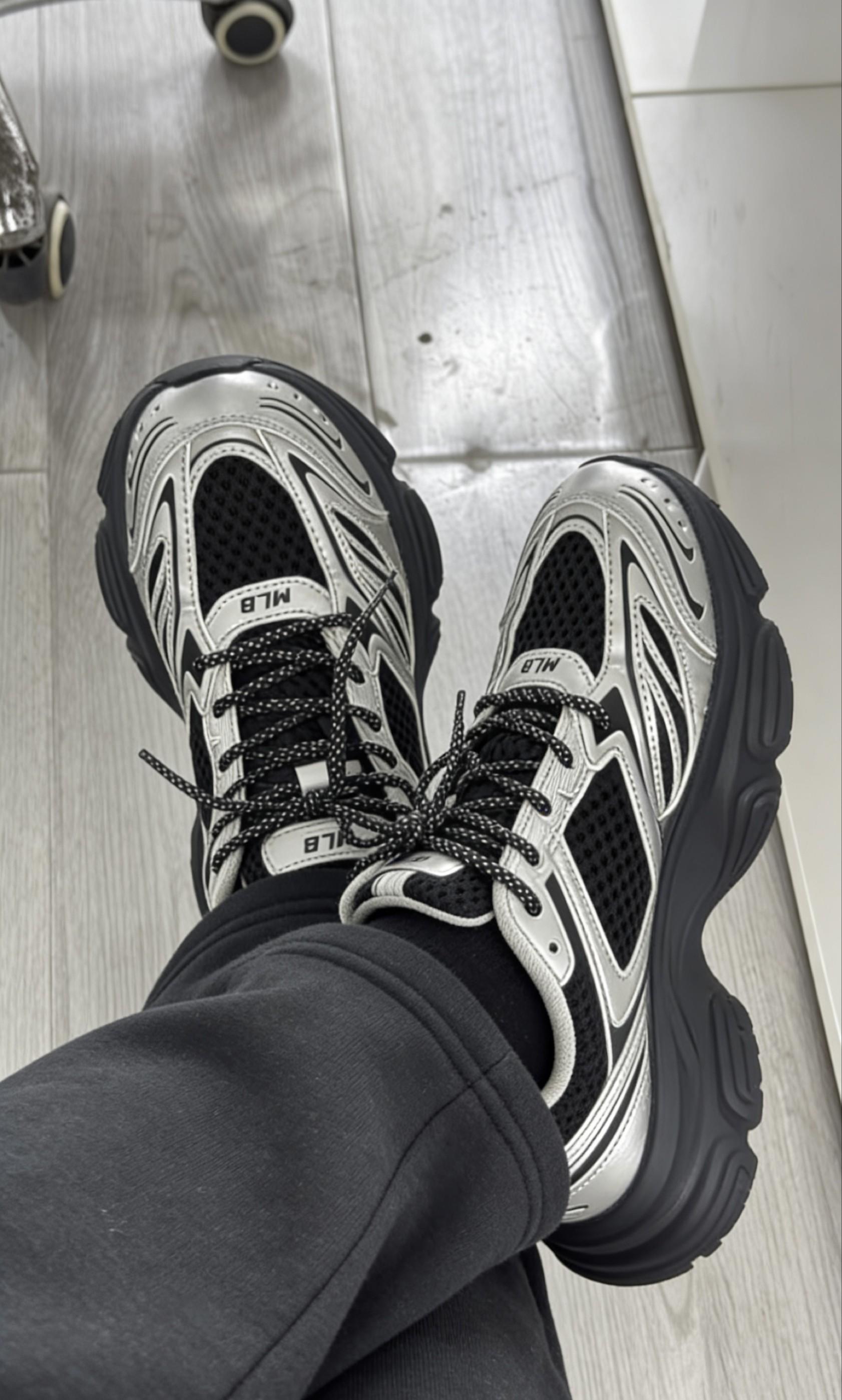 MLB官方Winner Chunky老爹鞋 纽约洋基队NY标 合成革厚底增高 街头百搭运动鞋